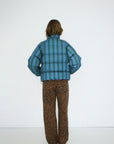 Striped Short Puffer Jacket