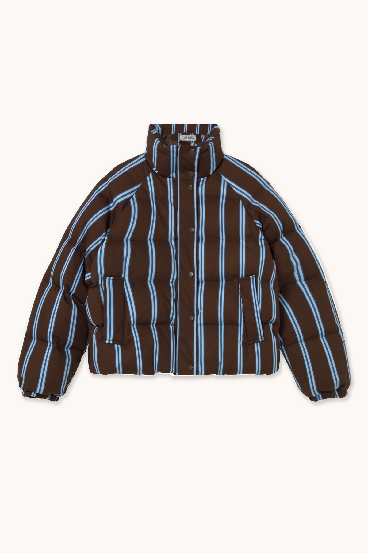 Striped Short Puffer Jacket