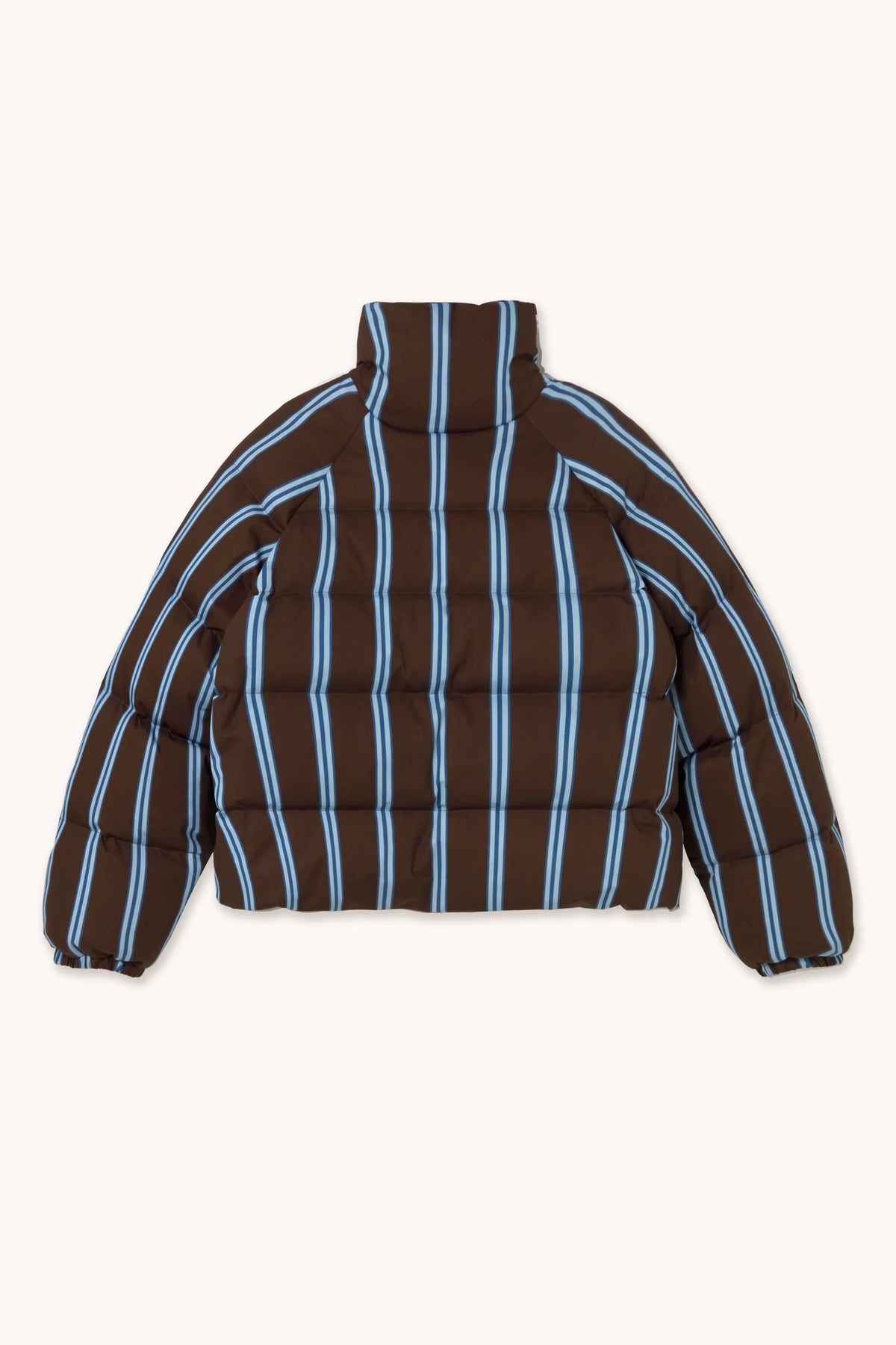 Striped Short Puffer Jacket