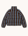 Striped Short Puffer Jacket