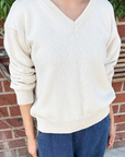 Abby Cotton V-Neck Sweater