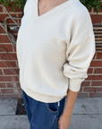 Abby Cotton V-Neck Sweater