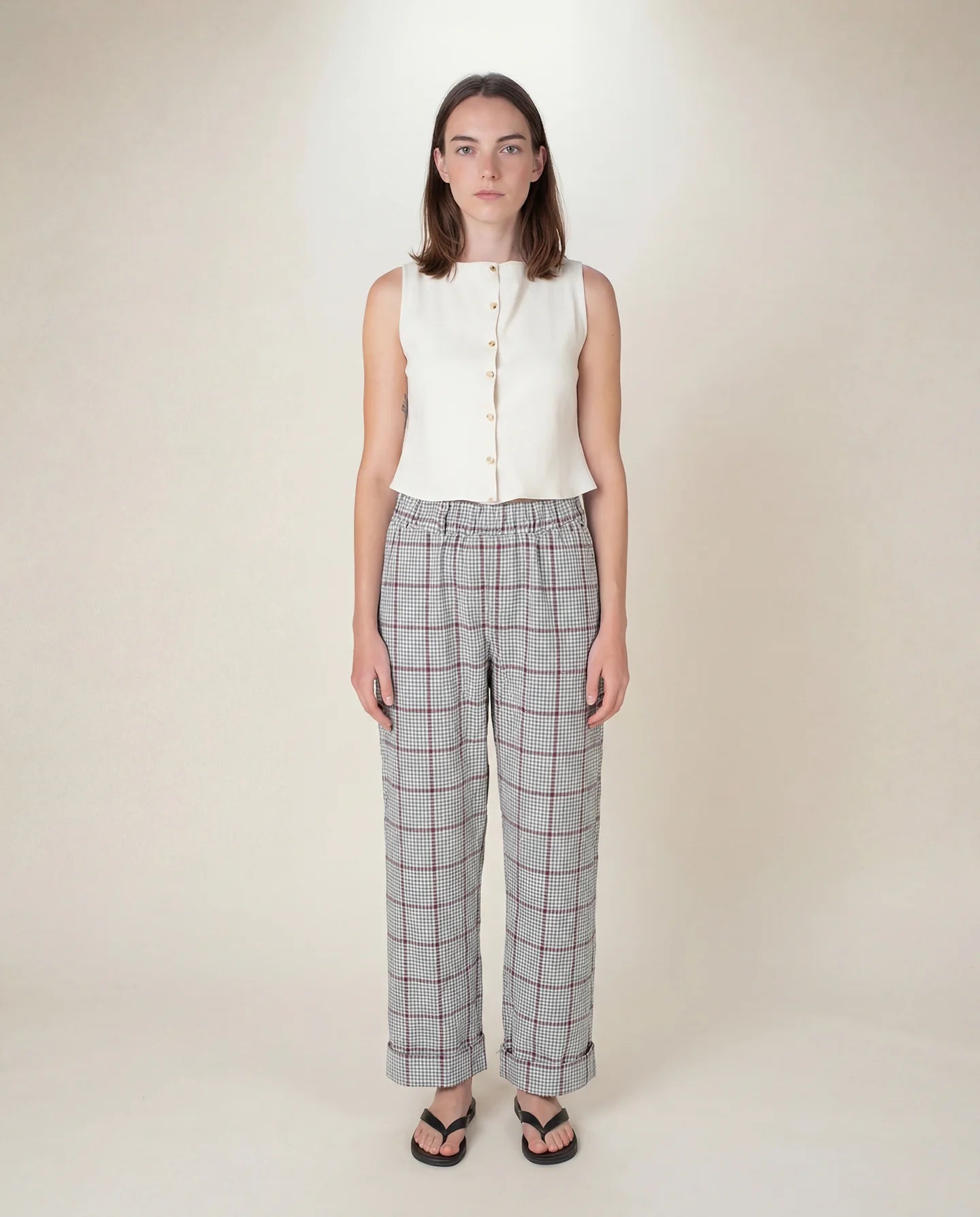 Plaid Garden Pant