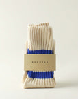 Cotton Ribbed Crew Socks