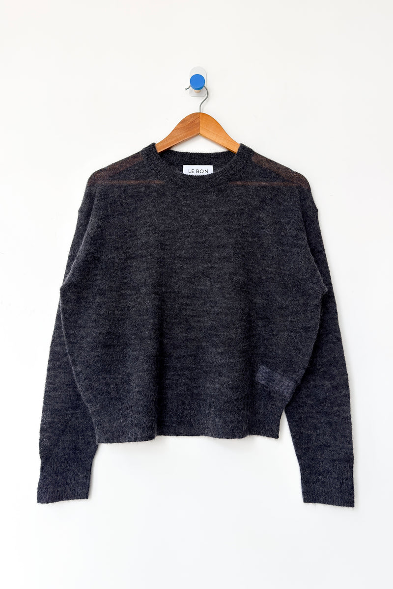 Cecile Crew Neck Mohair Sweater