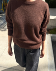 Cecile Crew Neck Mohair Sweater