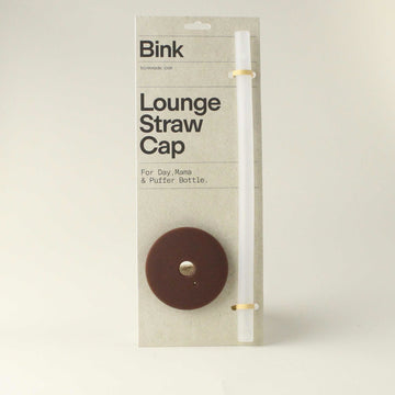 Lounge Straw & Cap for Bink Glass Water Bottle