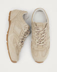 Tb.56 Cream Suede Leather Sneakers