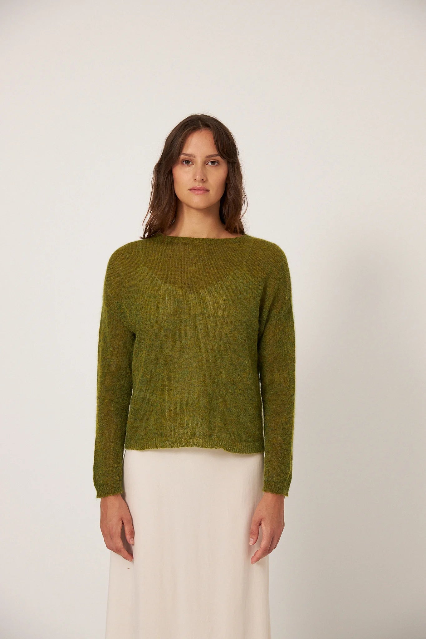 The Feather Knit Mohair Crewneck