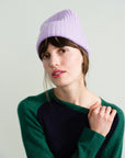 Cashmere Ribbed Beanie