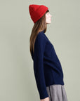 Cashmere Ribbed Beanie