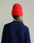 Cashmere Ribbed Beanie