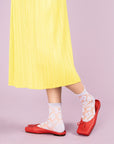 Pop Sheer Short Crew Socks