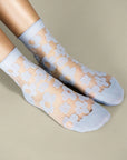Pop Sheer Short Crew Socks