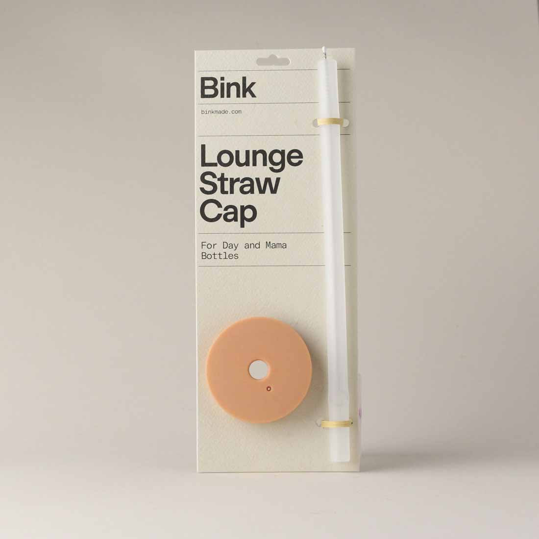 Lounge Straw & Cap for Bink Glass Water Bottle
