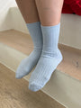 Cotton Ribbed Modal Lurex Her Socks