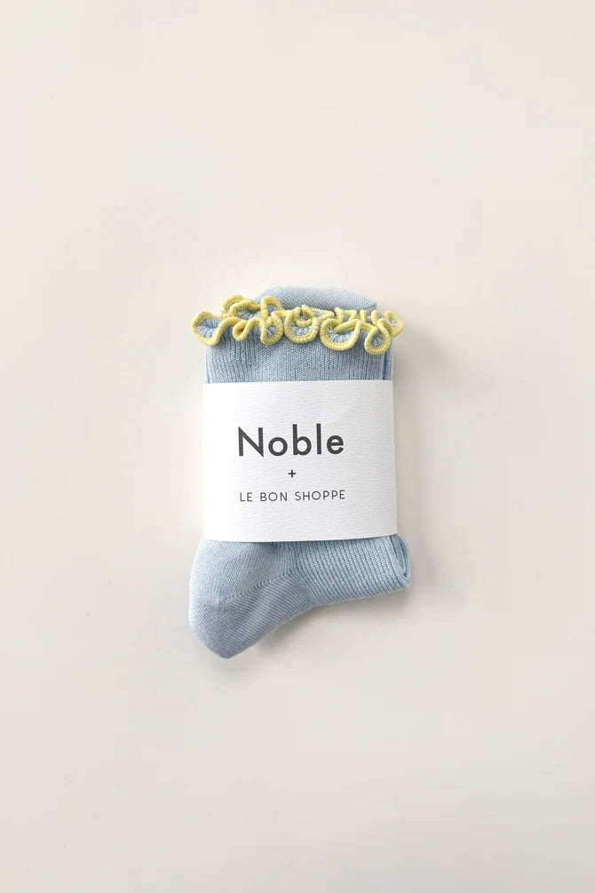 The Petite Ruffled Modal Socks