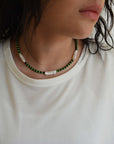 Lydia Beaded Pearl Necklace