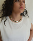 Lydia Beaded Pearl Necklace