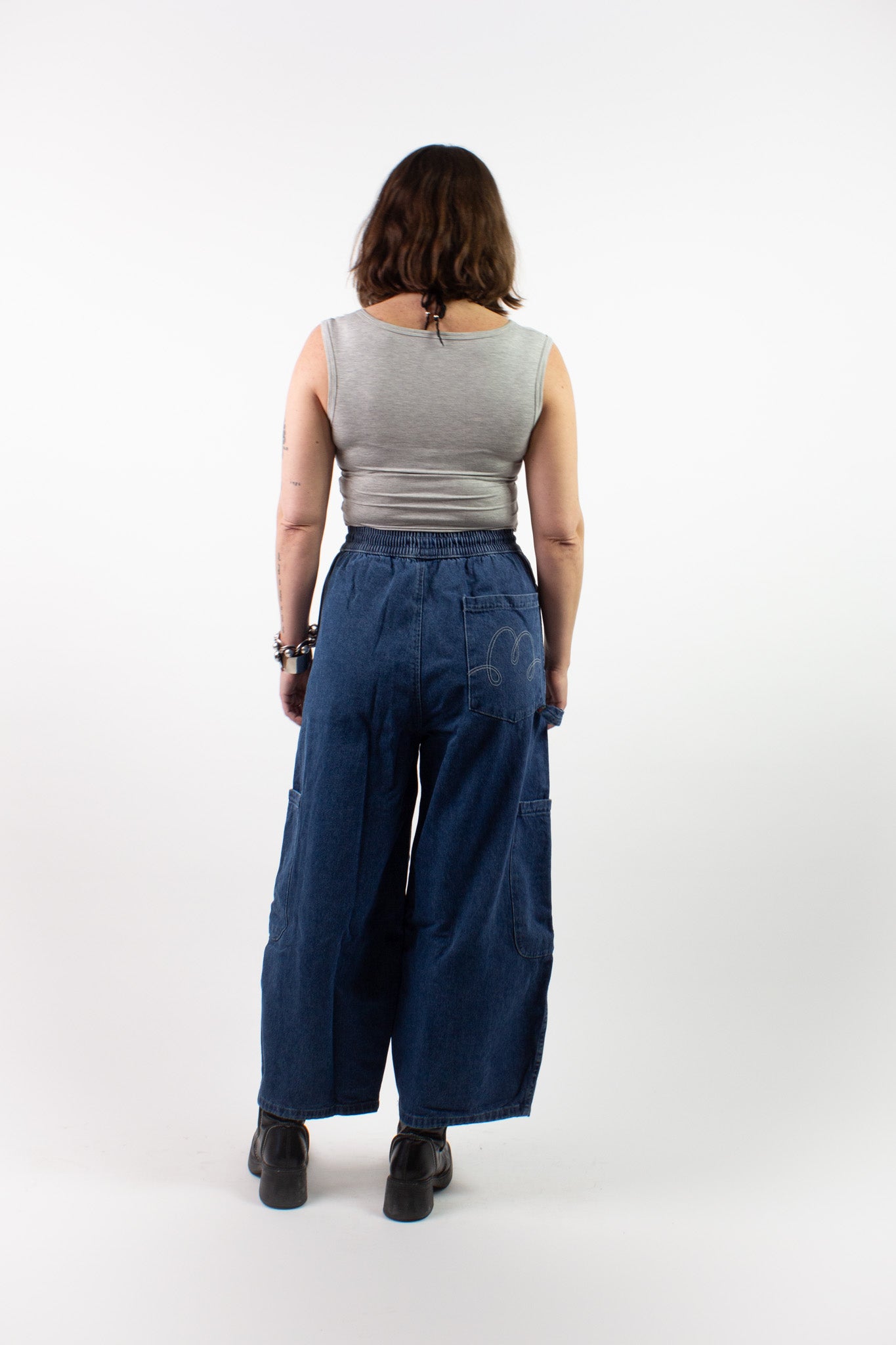 MEALS Ranch Denim Chef Pant - Wide Leg Drawstring Pants | The
