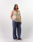 Linen Track Pant