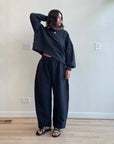 Camden Rippled Cotton Curve Pant