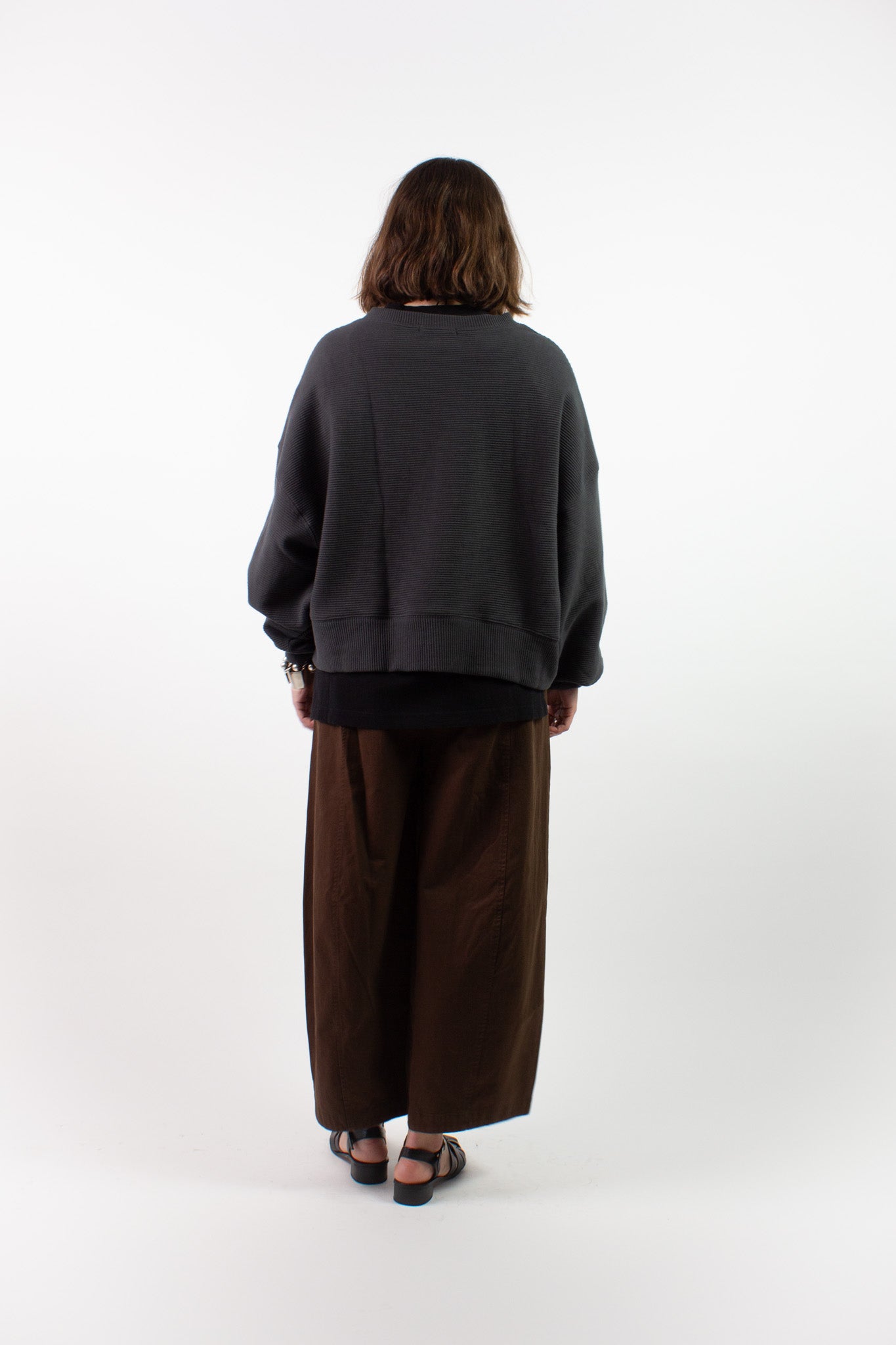 Margot Rippled Cotton Sweatshirt