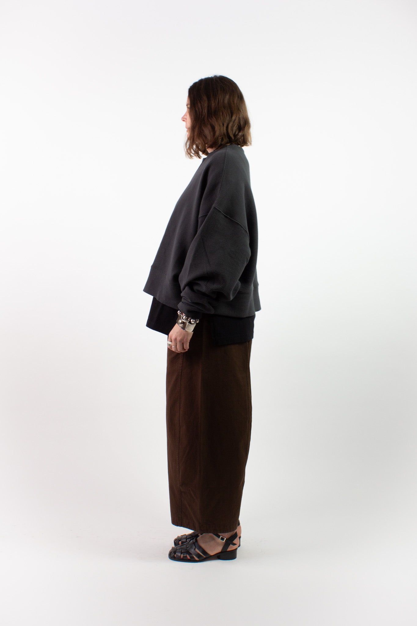 Margot Rippled Cotton Sweatshirt