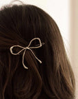 Metal Bow Barrette Clip