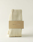 Cotton Ribbed Crew Socks