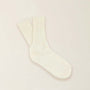 Cotton Ribbed Crew Socks