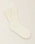 Cotton Ribbed Crew Socks