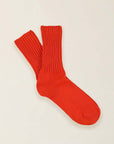 Cotton Ribbed Crew Socks