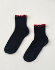 The Petite Ruffled Modal Socks
