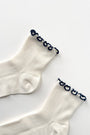 The Petite Ruffled Modal Socks