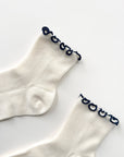 The Petite Ruffled Modal Socks