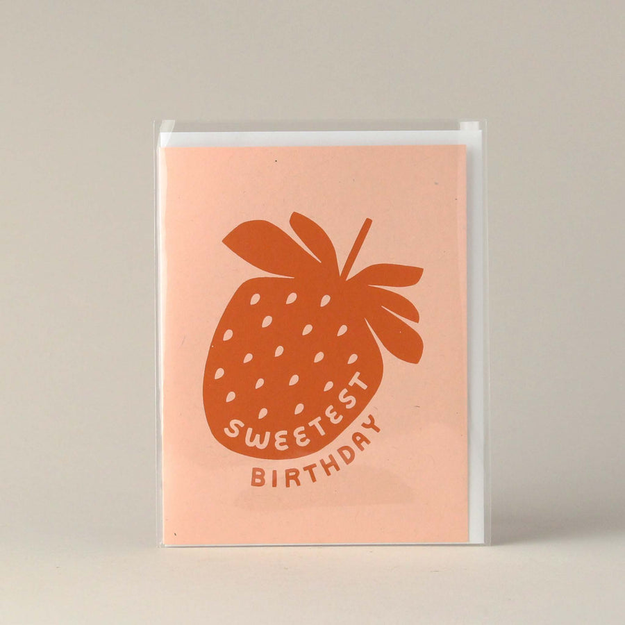 Sweetest Strawberry Birthday Card