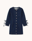 Lace Denim Mini Dress