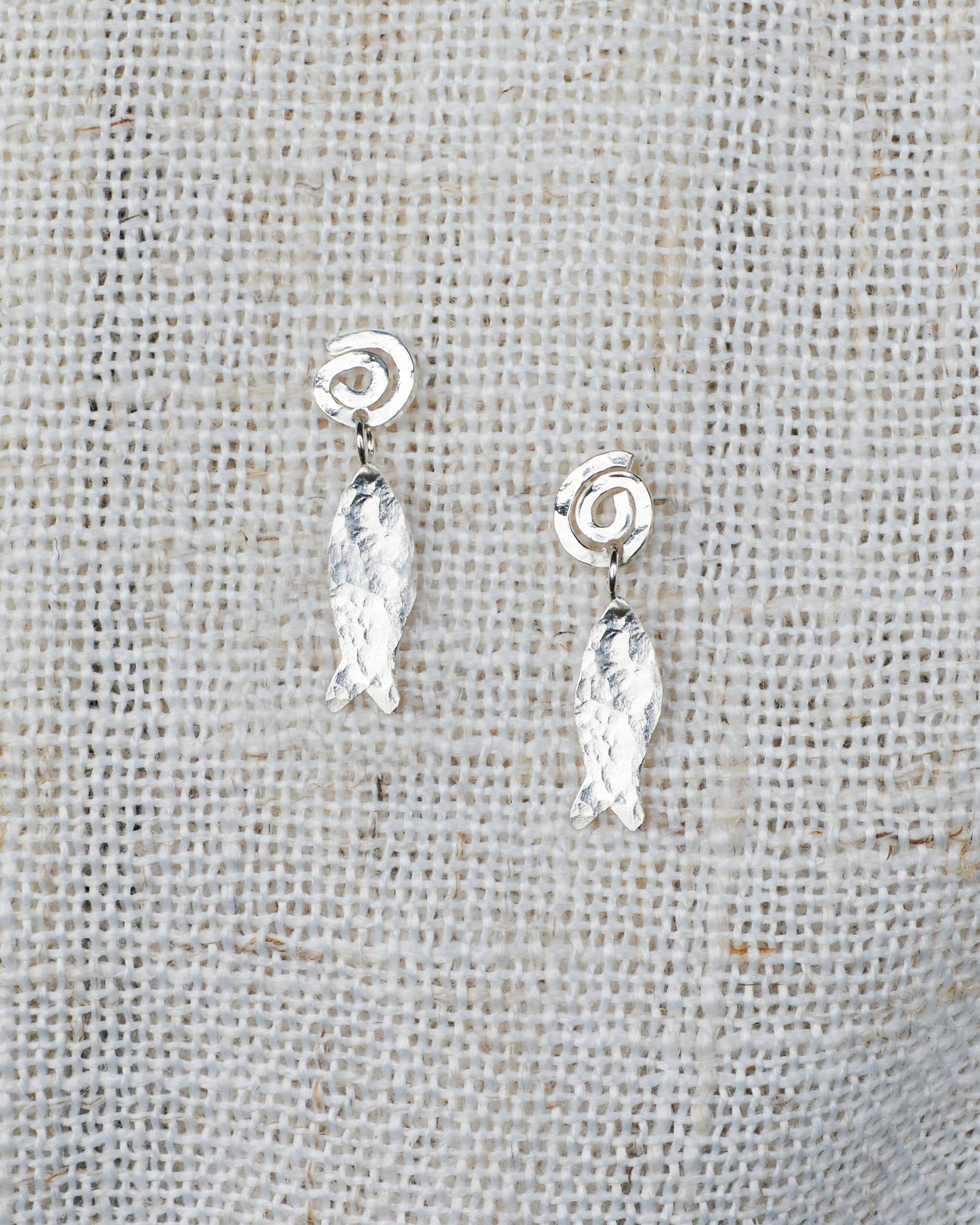 Sterling Fish Earrings