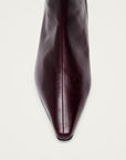 Ambar Rift Burgundy Leather Ankle Boots