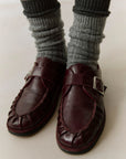 Brandy Burgundy Leather Loafers