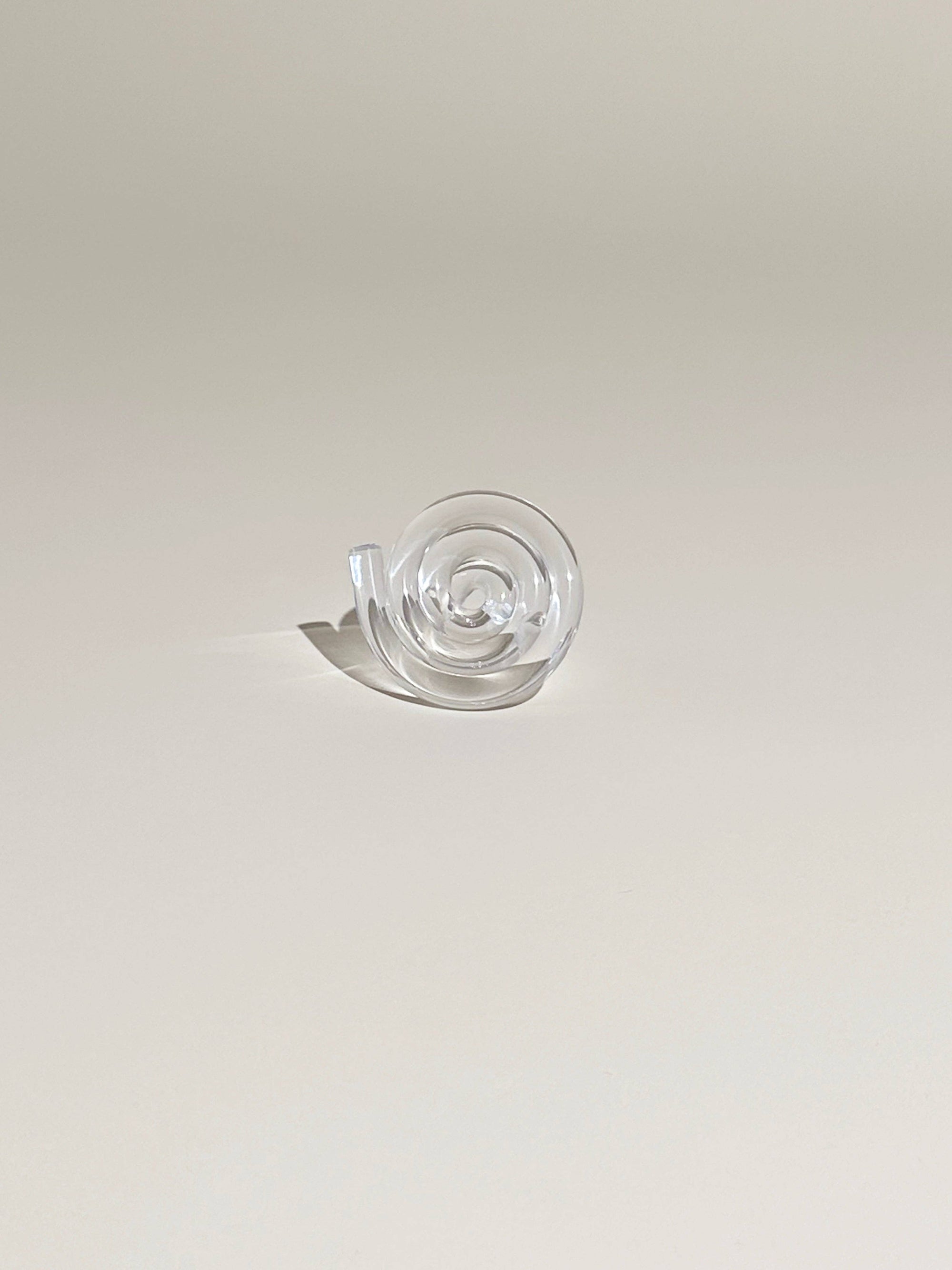 Lucite Spiral Ring