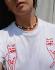 Coffee Pearl Beaded Necklace