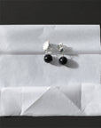 Silver Onyx Earrings