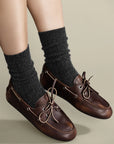 Italia Cashmere Cozy Rib Crew Socks