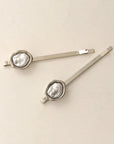 Freshwater Pearl Metal Hair Pins