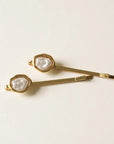 Freshwater Pearl Metal Hair Pins