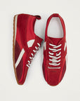 Tb.304 Nylon Red Leather Sneakers