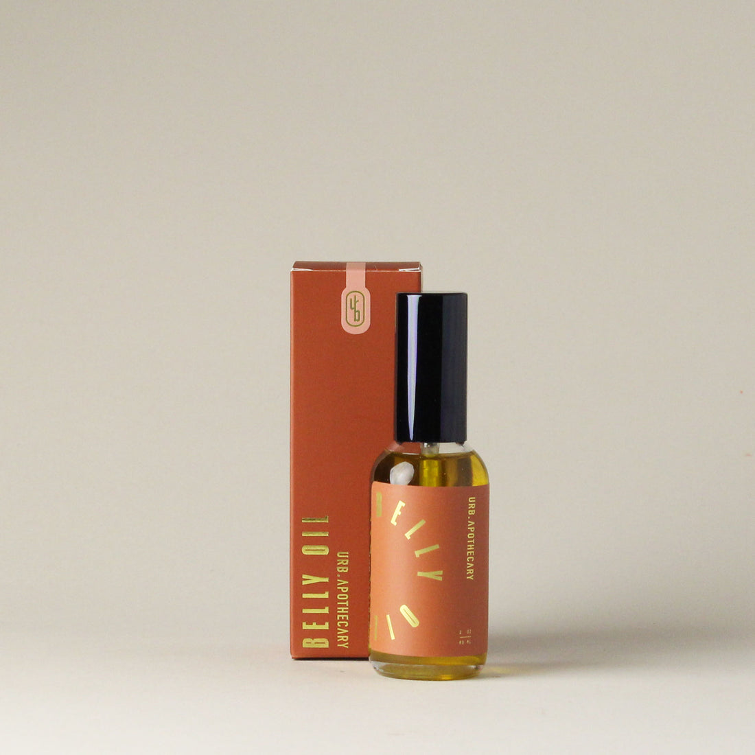 Belly Oil by URB Apothecary Box + Bottle